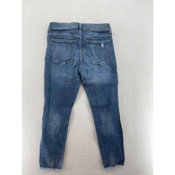 Altar'd State Jeans Womens Size 5 Light Wash Raw Hem Cropped Denim - Picture 7 of 8